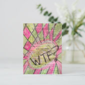 Kollage aus Mixed-Media-Elementen und Bildern aus  Postkarte (Stehend Vorderseite)