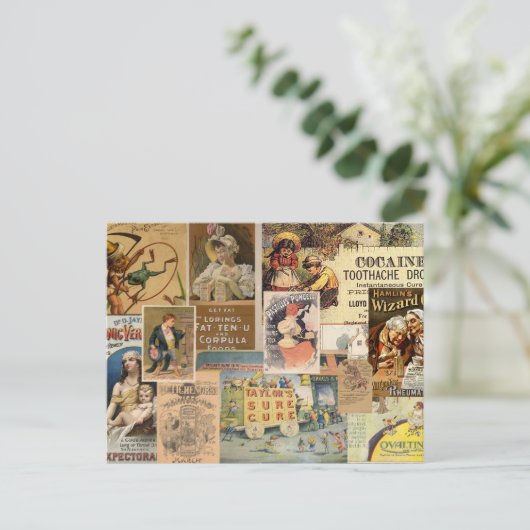 Kollage Postkarte (Stehend Vorderseite)