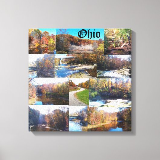 KOLLAGE VON OHIO LEINWANDDRUCK (Vorderseite)