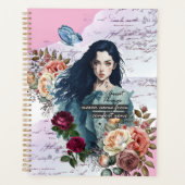 Kollagekunst Rose Planer (Vorderseite)