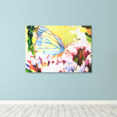 Kollagenschmetterling Leinwanddruck (Insitu (Holzboden))