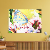 Kollagenschmetterling Leinwanddruck (Insitu (Wohnzimmer))