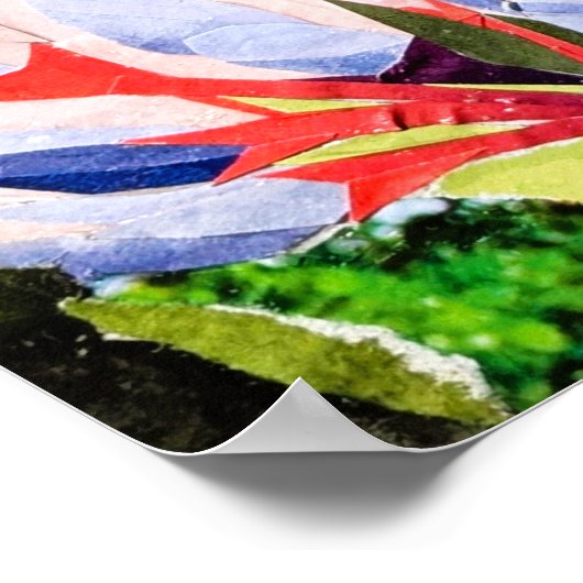 Kollagenschmetterling Poster (Ecke)