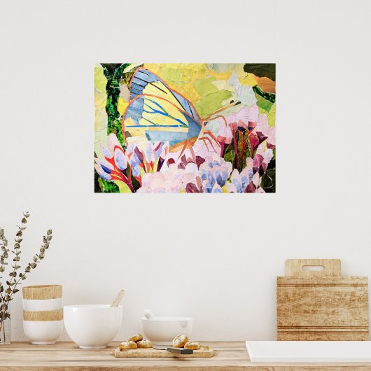 Kollagenschmetterling Poster (Küche)