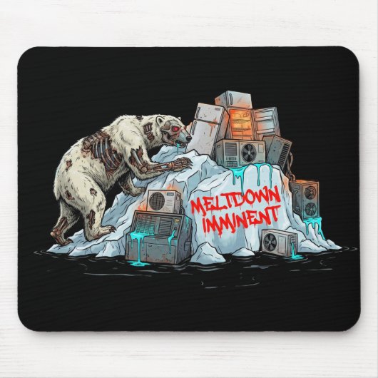 Kollaps Nahe – Klimakollaps Eisbär Mousepad (Vorne)