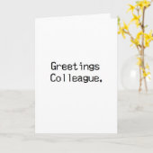 Kollege-Geburtstag Karte (Gelbe Blume)