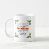 Kollegen sind wie Weihnachtslichter Sie hängen zus Kaffeetasse (Links)