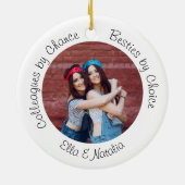 Kollegen von Zufall Besties von Choice Foto Gesche Keramik Ornament (Hinten)