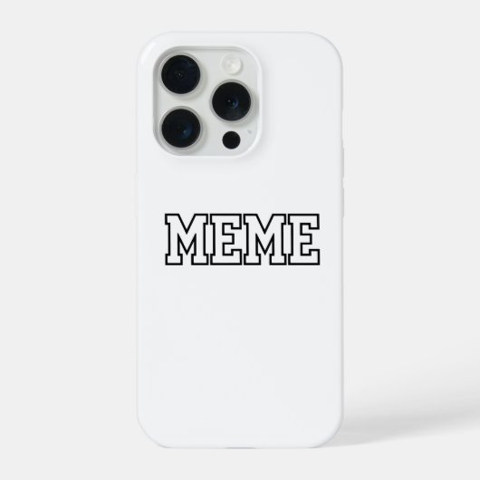 Kollegiale Meme-Blockbuchstaben-Varsity-Typografie iPhone Hülle (Rückseite)