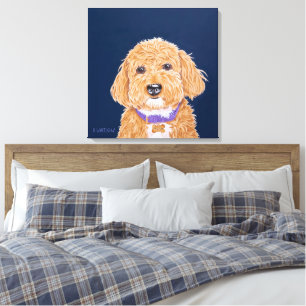 Kollegiat Goldendoodle Leinwanddruck