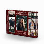 Kollegium Maroon Herzlichen Glückwunsch Graduates  Fotoblock (Rechts)