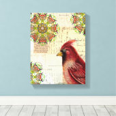 Kollektierte alte Buchstaben und Kardinal Leinwanddruck (Insitu (Holzboden))