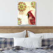 Kollektierte alte Buchstaben und Kardinal Leinwanddruck (Insitu (Schlafzimmer))