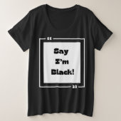 Kollektion "Black History Month" Große Größe T-Shirt (Design vorne)