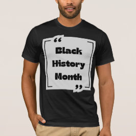 Kollektion "Black History Month" T-Shirt
