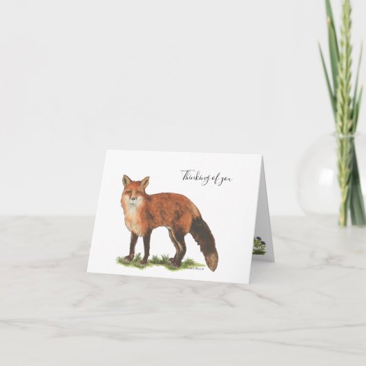 Kollektion Fuchs Notizkarte Karte (Vorderseite)