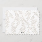 Kollektion für verschneite Zweigstellen Feiertagskarte (Rückseite)