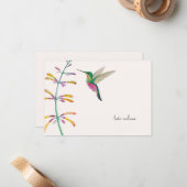 Kollektion Kolibri Mitteilungskarte (Vorderseite/Rückseite Beispiel)