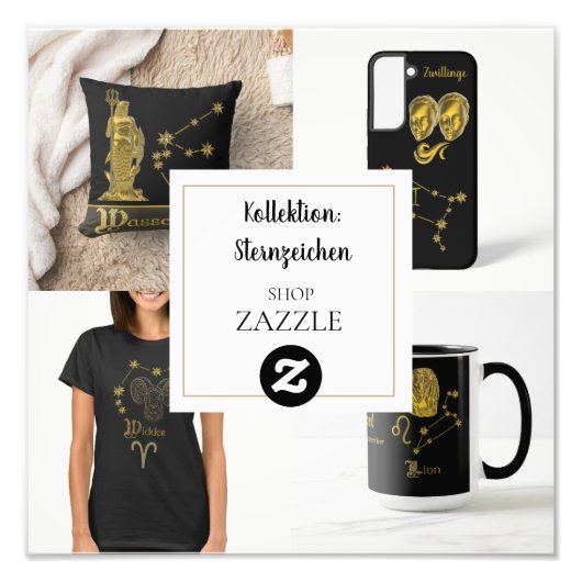 Kollektion Sternzeichen Fotodruck (Vorne)