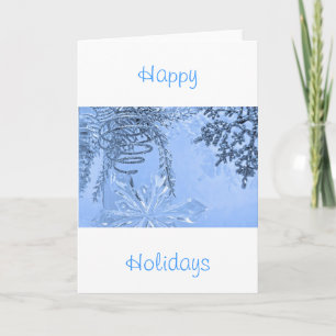 Kollektion "Winter Spiral Blue" Feiertagskarte