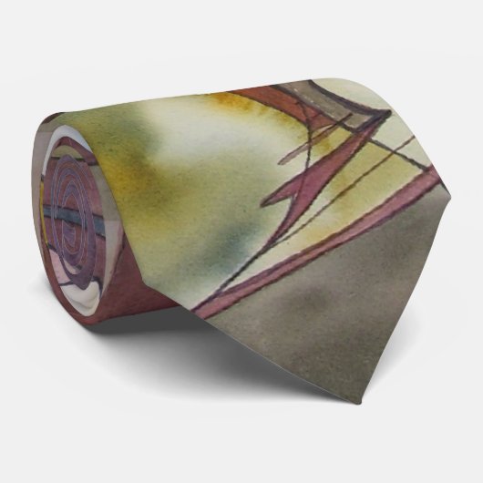 Kollektivbewusstseinwatercolor-Krawatte Krawatte (Gerollt)