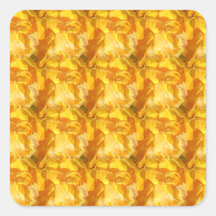 kollektive Blüte Quadratischer Aufkleber