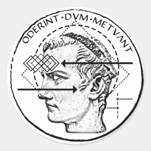 Kollektives Unbewusstes - Dominus Incitatus Runder Aufkleber (Vorderseite)