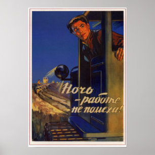 Kollektivlandwirtschaft UDSSR-Sowjet-1956 Poster