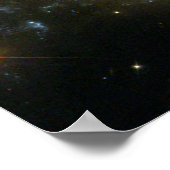 Kollidierende Galaxien NGC 2207 IC 2163 vom Hubble Poster (Ecke)