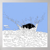 Kollision, Splash Illustration Poster (Vorne)