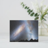 Kollision von Milchstraße und Andromeda Postkarte (Stehend Vorderseite)