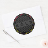 Köln City Pride Emblem – Deutsche Identität Runder Aufkleber (Umschlag)