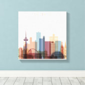 Köln | City Skyline Leinwanddruck (Insitu (Holzboden))