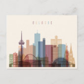 Köln | City Skyline Postkarte (Vorderseite)