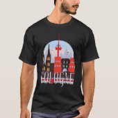 Köln City Skyline Silhouette Kontur Sk T-Shirt (Vorderseite)
