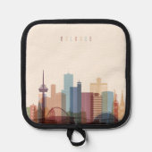 Köln | City Skyline Topflappen (Vorderseite)