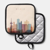 Köln | City Skyline Topflappen (Vorderseite/Rückseite)