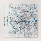 Köln Deuschland City Map Einfaches Ziel Puzzle (Horizontal)