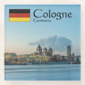 Köln Deutschland Glasuntersetzer (Vorderseite)