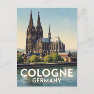 Köln Deutschland gotische Kathedrale Ansicht Postkarte