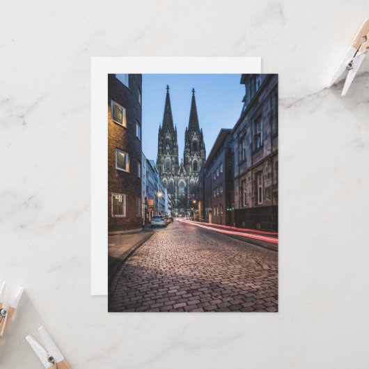 Köln Deutschland Karte (Vorderseite/Rückseite Beispiel)