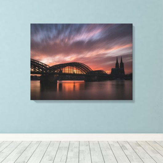 Köln Deutschland Leinwanddruck (Insitu (Holzboden))