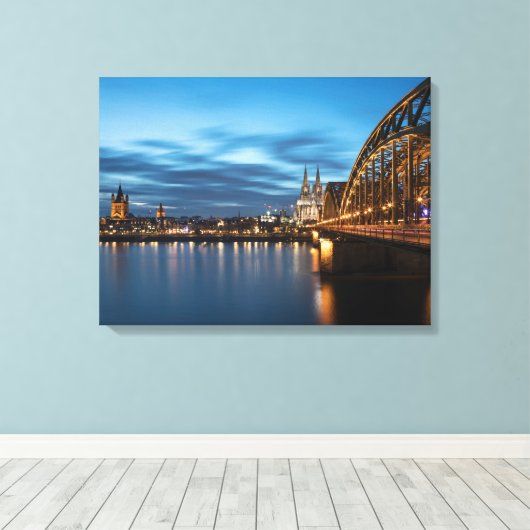 Köln Deutschland Leinwanddruck (Insitu (Holzboden))