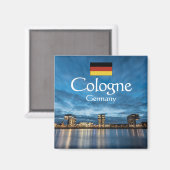 Köln Deutschland Magnet (Vorderseite/Rückseite)