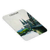 Köln Deutschland Panoramafoto Magnet (Rechte Seite)