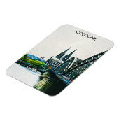 Köln Deutschland Panoramafoto Magnet (Linke Seite)