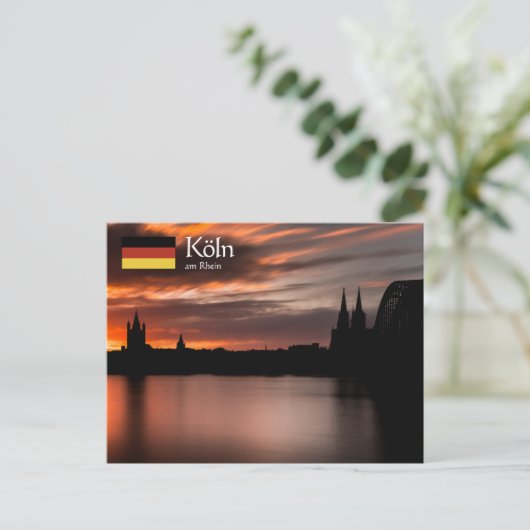 Köln Deutschland Postkarte (Stehend Vorderseite)