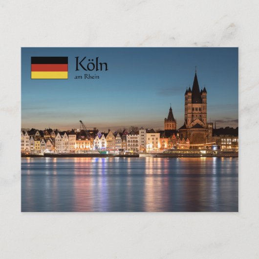 Köln Deutschland Postkarte (Vorderseite)