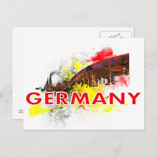 Köln Deutschland Postkarte (Vorne/Hinten)