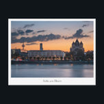 Köln Deutschland Postkarte<br><div class="desc">Foto der Basilika St. Cunibert (Romanische Kirche St. Kunibert) am Rheinufer in Köln. Foto © Sebastian Wurm.</div>